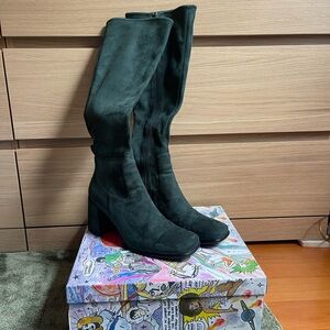 Jeffery Cambell - HOTLAVA-K2 - DARK Green Suede
